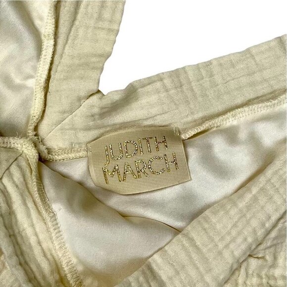 Judith March Cream‎ Color Lined Sleeveless Romper Sz Medium - Picture 7 of 8